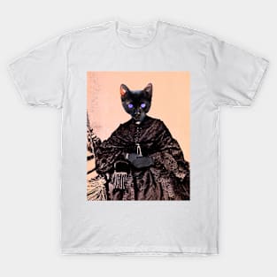 Black Cat Widow T-Shirt